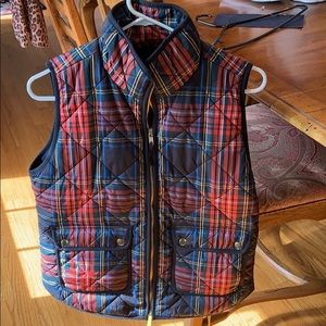 Jcrew women’s small plaid vest new!